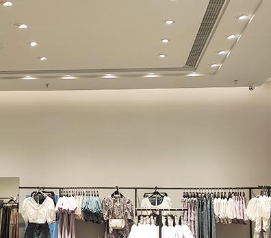 aplicación de downlight led