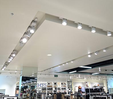 aplicación de luz de pista led